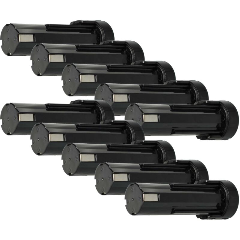 

10x Batería compatible con Panasonic SDF-AK 210, SDF-AK210 herramientas eléctricas (3300mAh NiMH 2,4V) - Vhbw