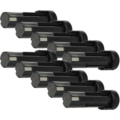 vhbw 10x batería compatible con Weidmüller DMS 3 herramienta (3300 mAh, NiMH, 2,4 V)