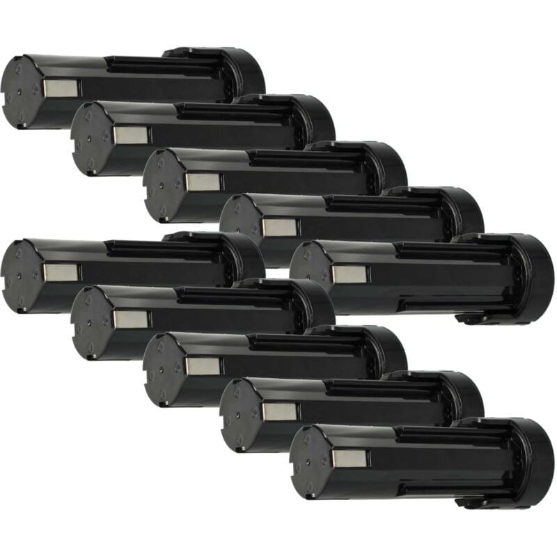 

10x Batería compatible con Weidmüller DMS 3 herramientas eléctricas (3300mAh NiMH 2,4V) - Vhbw