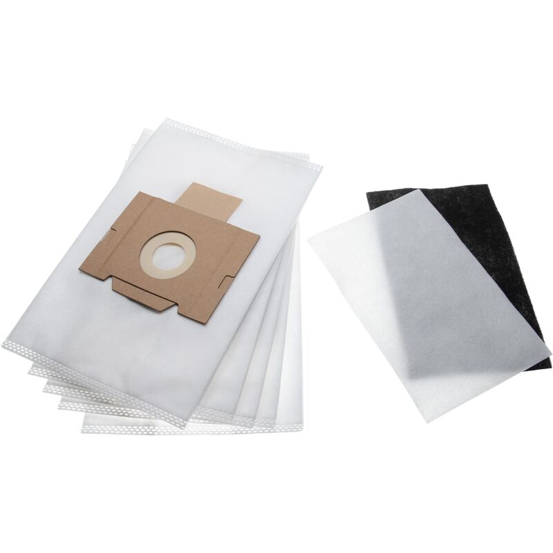 

10x bolsa + 2x filtro compatible con Fakir S 200, S 200 electronic, S 250, S 250 supertronic, S 350, S 350 ÖKO Power aspiradora - Vhbw