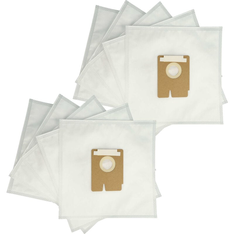 

10x Bolsa aspiradora compatible con Hoover TFV2017 011, TFV2018 011, TFV2020 013, TFV2125 011 aspiradora - vellón micro, 27,6 cm x 26,6 cm - Vhbw
