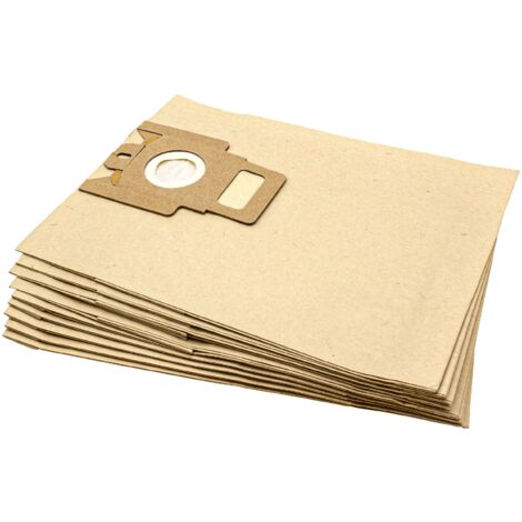 vhbw 10x Bolsa aspiradora compatible con Miele Elna / Cat & Dog, Elna, Elna Cat & Dog aspiradora - papel, 28,5 cm x 22 cm, color arena