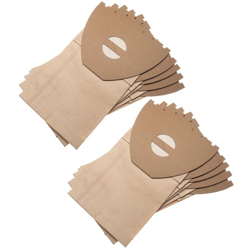 

10x Bolsa aspiradora compatible con Nilfisk UZ 964, UZ 964 Ergoclean aspiradora - papel, 25,3 cm x 15,2 cm, marrón - Vhbw