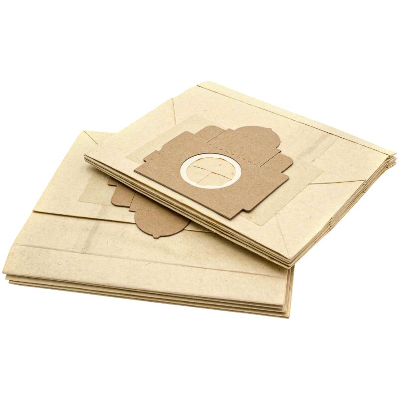 

10x Bolsa aspiradora compatible con Progress PX 8, 9 aspiradora - papel, 22,5 cm x 20,5 cm, color arena - Vhbw