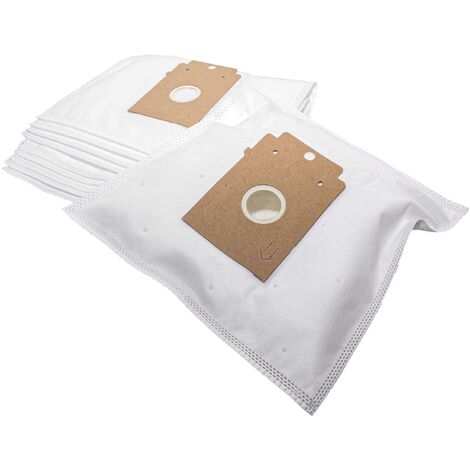 vhbw 10x Bolsa aspiradora compatible con Siemens Smily VS01G400, VS01G500 aspiradora - vellón micro, tipo K, 28 cm x 19 cm, blanco