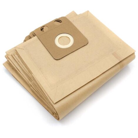 vhbw 10x bolsa compatible con Nilfisk / Alto GD 1000, 1000 Series, 1005, 1010, 111, 2000, 710, 910, 911 aspiradora - papel, marrón