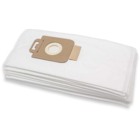 vhbw 10x bolsa compatible con Nilfisk GM210, GM240, GM299, GM300, GM300 Spring, GM305, GM310, GM315, GM320 aspiradora - vellón micro, blanco
