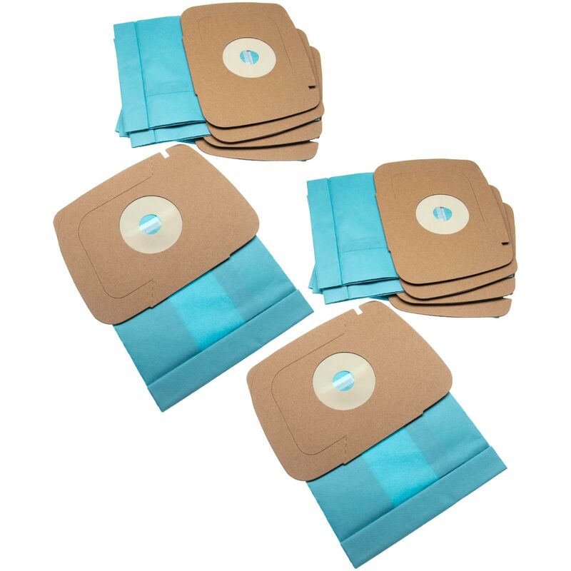 

10x bolsa reemplaza Electrolux / MisterVac MV266 para aspiradora - papel, 21 cm x 16,2 cm, azul claro - Vhbw