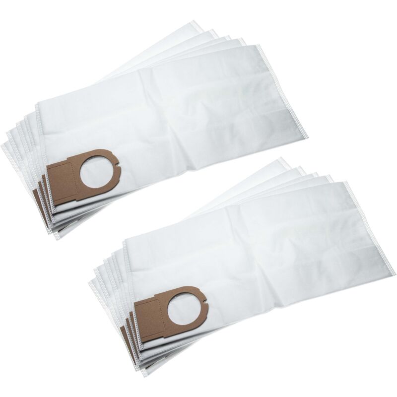 

10x bolsa reemplaza Metabo 6.31348, 631348000 para aspiradora - vellón micro, 49.3cm x 23.7cm, blanco - Vhbw