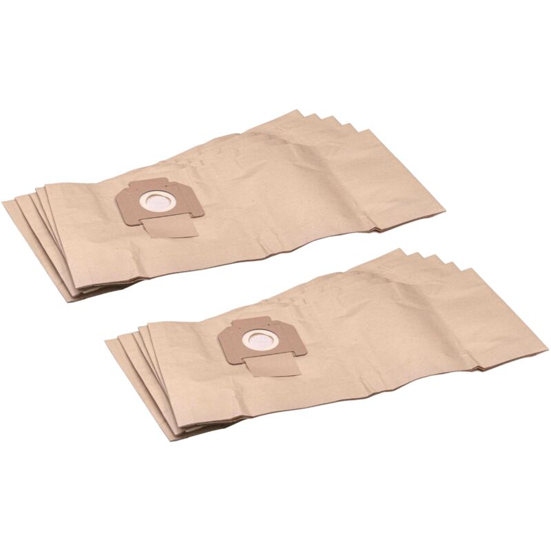

10x bolsa reemplaza Protool / Festool 625344 para aspiradora - papel, marrón - Vhbw