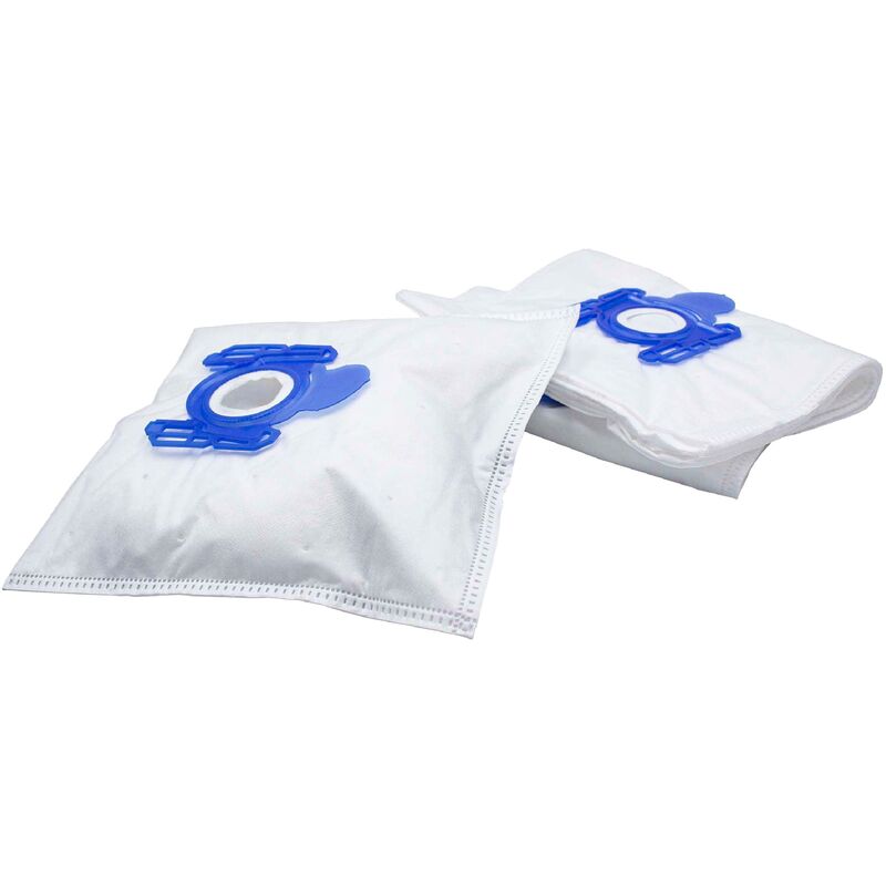 

vhbw 10x Bolsa aspiradora compatible con AEG Exquisit 1500, Exqusit 200, Exqusit 217 aspiradora - vellón micro, 28, 30 cm x 20,5 cm, blanco / azul