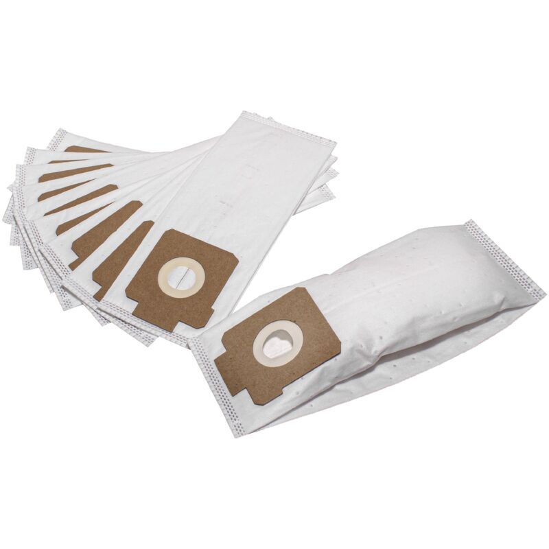 

10x Bolsa aspiradora compatible con AEG Vampyrette AS 206 aspiradora - vellón micro, 17, 28 cm x 11 cm, blanco - Vhbw