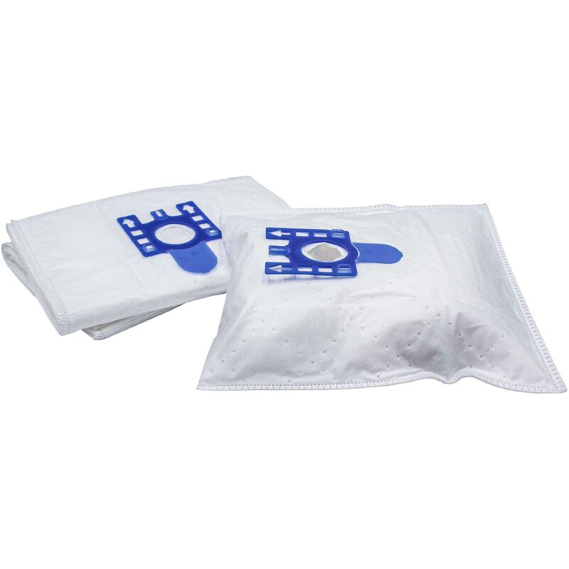 

vhbw 10x Bolsa aspiradora compatible con Miele BXL, Brillant 8600, C2 Tango aspiradora - vellón micro, Typ G/H/N, 30 cm x 22 cm, blanco / azul