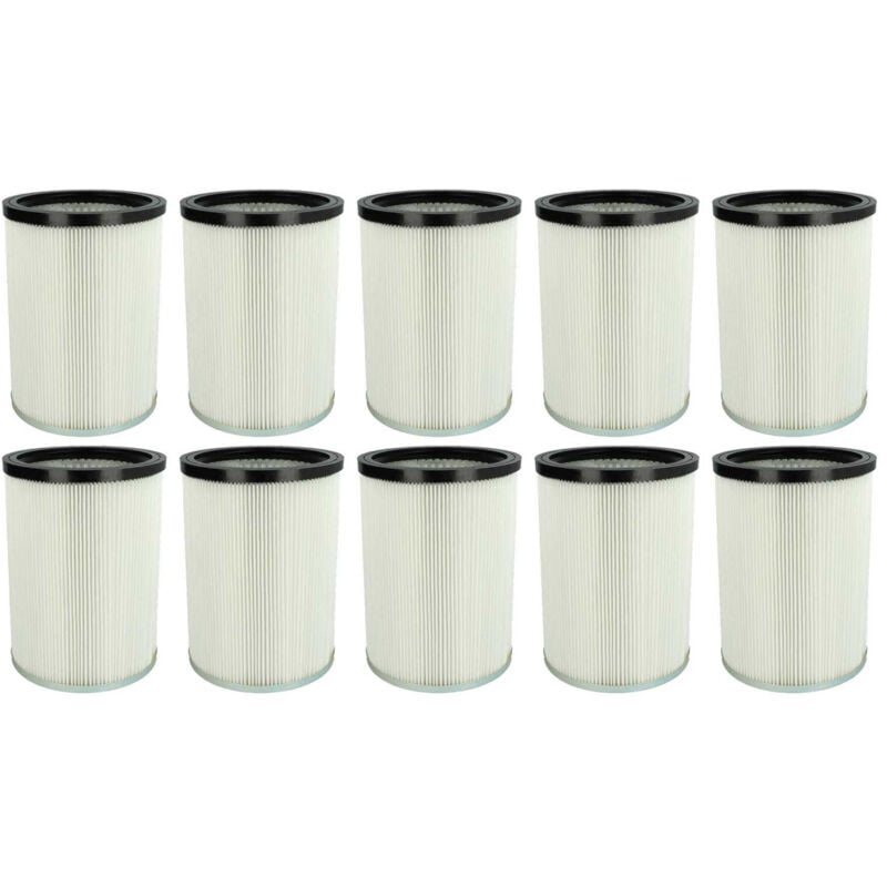 10x cartridge filter compatible with Kärcher nt 50/2 Me Classic br 220V, nt 50/2 Me Classic cn, nt 50/2 Me Classic eu - Vhbw