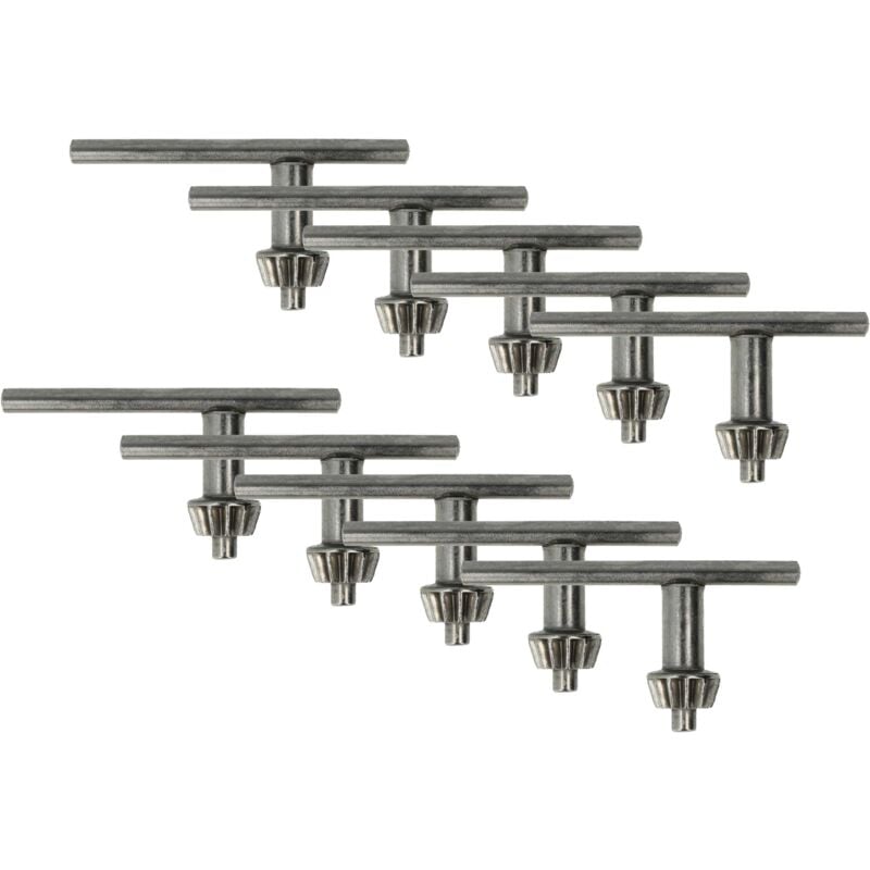 Vhbw - 10x Clé de mandrin S2A 10-13mm remplacement pour Wolfcraft 2630000 pour tournevis à batterie, perceuses à percussion