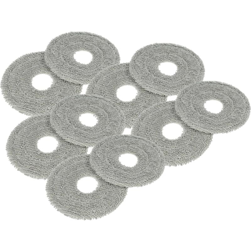 10x compatible avec Dreame X40 Ultra aspirateur robot - Lingettes tampon - chiffon en microfibre - Vhbw