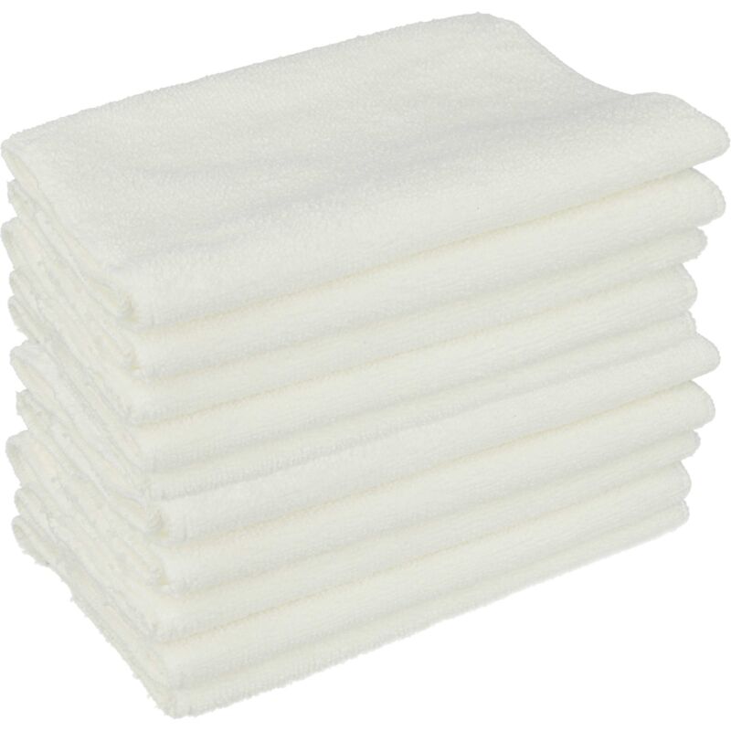 Vhbw - 10x Housses de rechange compatible avec Kärcher sc 1122, sc 1125 Plus, sc 1100, sc 1202, sc 1202 b, sc 1052 nettoyeur à vapeur - serpillière