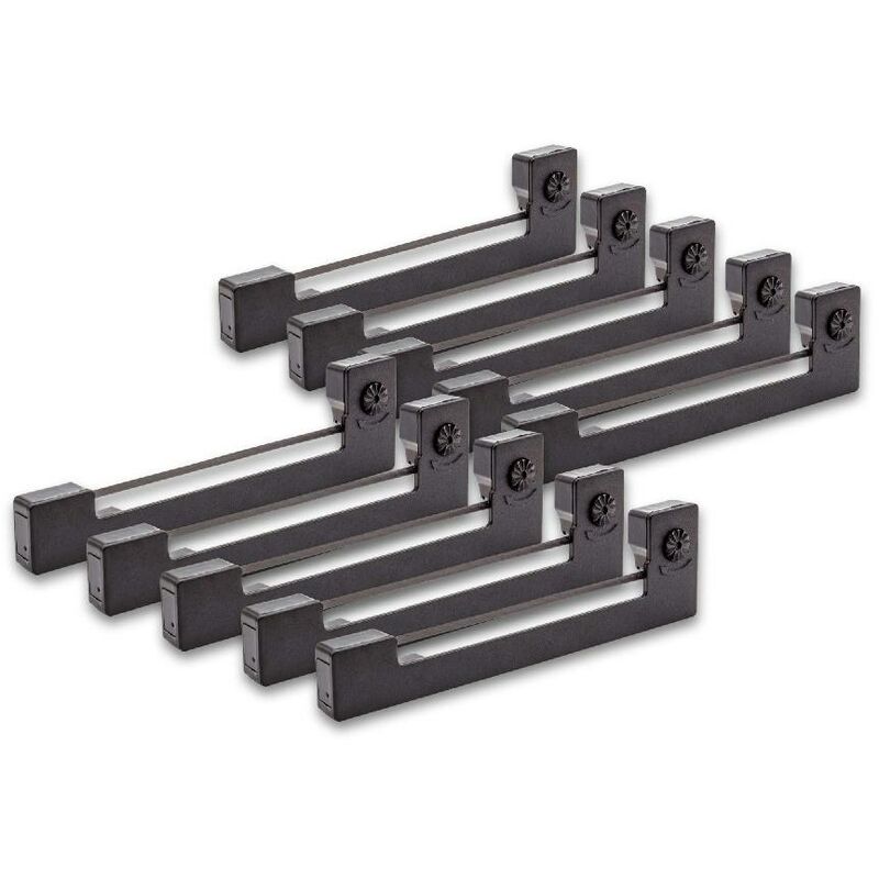 Vhbw - 10x Farbband Nylonband Tintenband kompatibel mit Nadeldrucker Wincor-Nixdorf ect 9724, gc 3080, m 180 Ersatz für Epson ERC-09, Epson