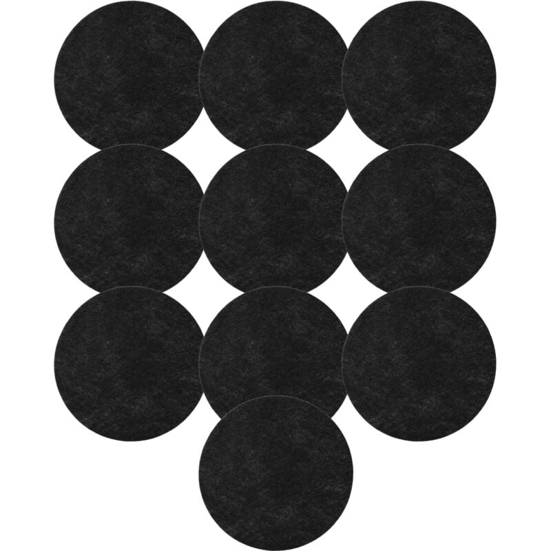 Vhbw - 10x Filtre à charbon actif compatible avec DeLonghi F2635, F26215, F26235, F26237 Friteuse - 130 mm