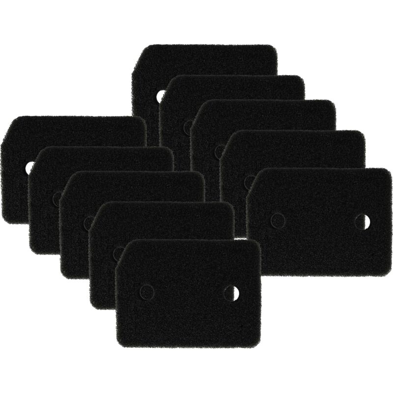 Vhbw - 10x filtre mousse sèche linge compatible avec Miele TEB155WP, TED455WP, TDD230WP Activefamiliy, TEJ675WP, TEF655WP, TKB140WP sèche-linge