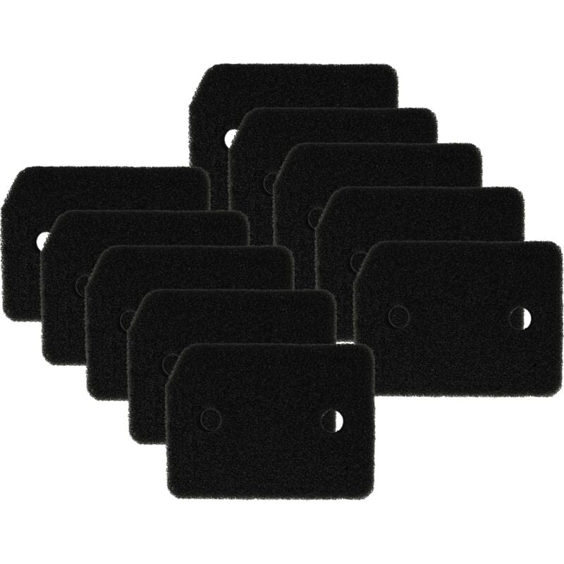 Vhbw - 10x filtre mousse sèche linge compatible avec Miele TKS800-50, TKS650WP, TKS600-50, TKS350WP, TKS300-50, TKR850WP, TKR800-50 sèche-linge