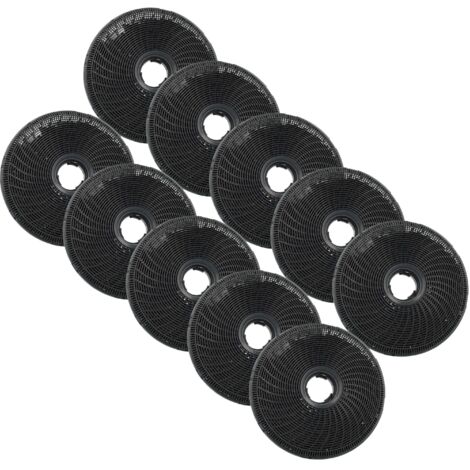 Kit 4 Filtri A Carboni Attivi Vhbw Per Cappe Faber – Sostituisce 112.0254.245 E 112.0067.944, Diametro 15 Cm, Montaggio A Baionetta