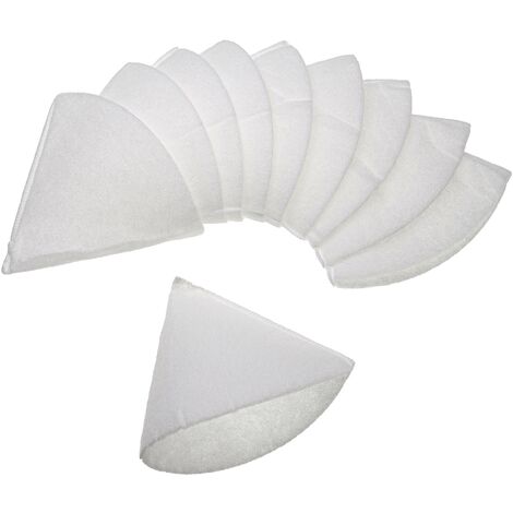 vhbw 10x filtro a cono compatibile con Buderus FAV 125 impianto di ventilazione - Filtro di scarico G4, DN 125 bianco