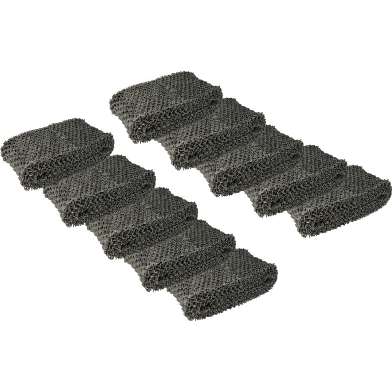 

10x Filtro compatible con Philips HU4801, HU4801/01, HU4803, HU4803/01, HU4811, HU4811/10 humidificador - Filtro de aire, filtro de vellón gris - Vhbw