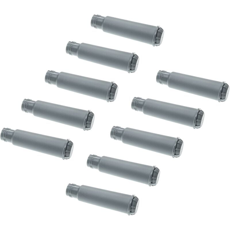 vhbw 10x Filtro de agua compatible con Krups Full Metal Series, One-Touch máquina de café automática, cafetera exprés - gris