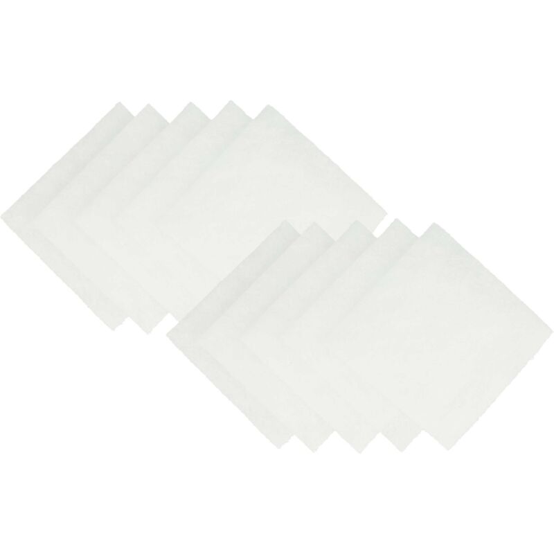 

10x Filtro de polvo para ventilador, panel protección contra incendios, panel interno reemplaza Lunos 2/FB - Vhbw