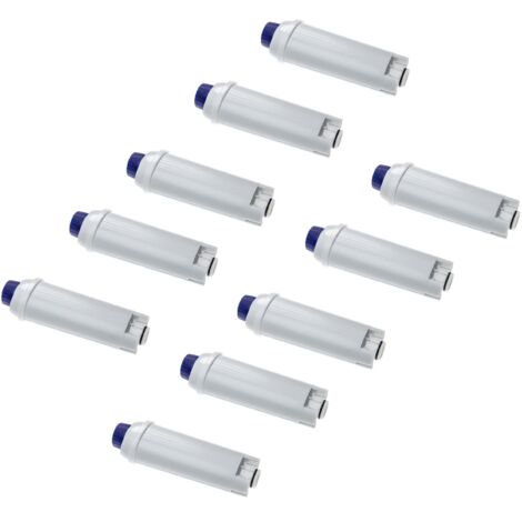 vhbw 10x filtro dell'acqua compatibile con DeLonghi S ECAM 21.117.BSB macchina da caffè automatica, macchinetta per espresso - bianco / blu