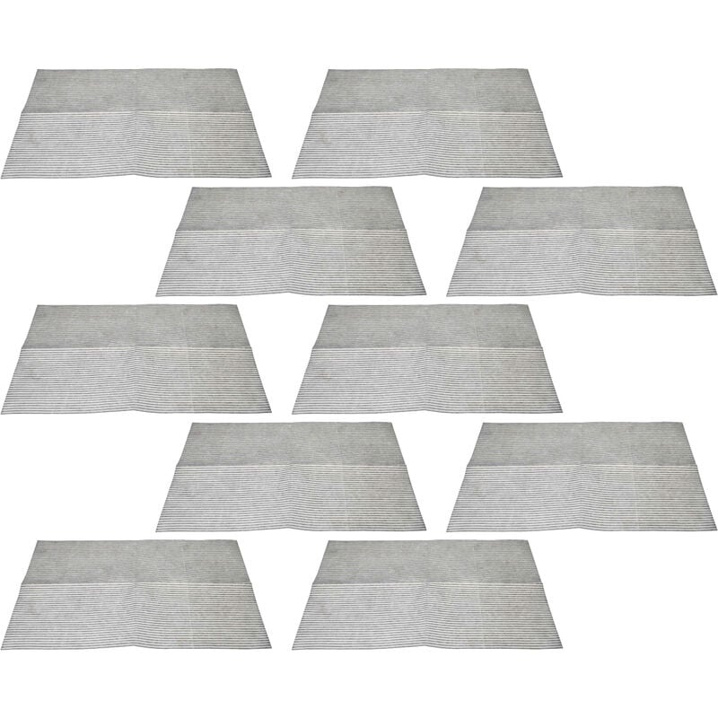 Vhbw - 10x Filtres non-tissé compatible avec Amica hotte de cuisine 60 cm - 57 x 47 x 0,3 cm, microfibres non tissées