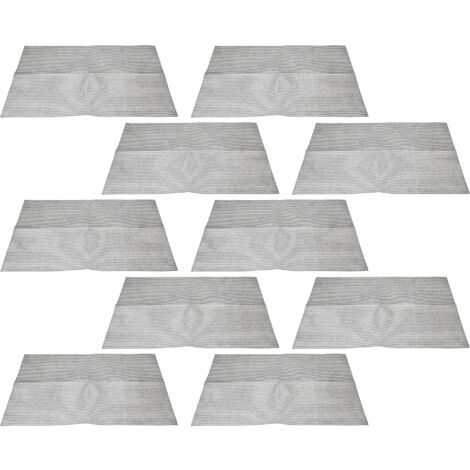 vhbw 10x filtro in Nonwoven compatibile con Privileg cappa da cucina da 60 cm - 57 x 47 x 0,3 cm, microfibra