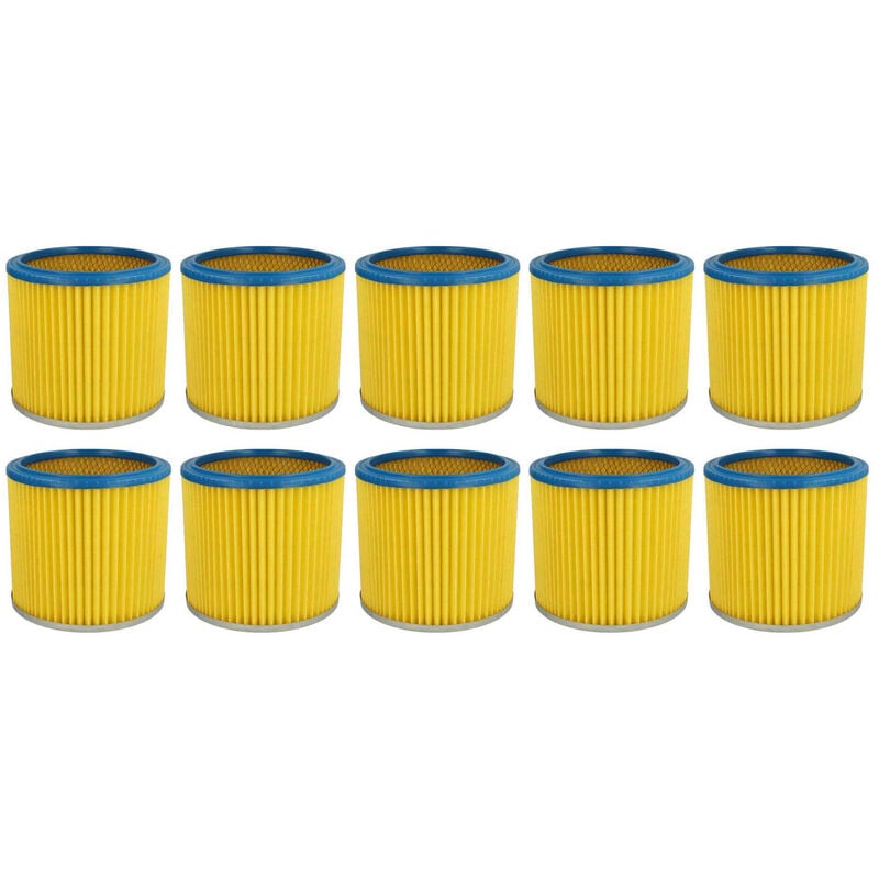 

10x Filtro redondo / filtro laminado para aspiradoras Aqua Vac Multisystem 3000, 4000 - Vhbw