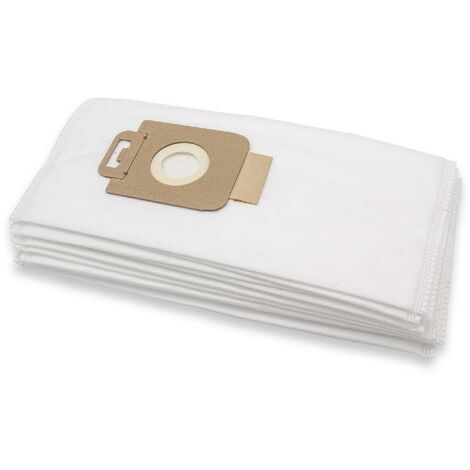 vhbw 10x sacchetto compatibile con Base BA 1200 aspirapolvere - microfibra, 30,5cm x 16cm Bianco