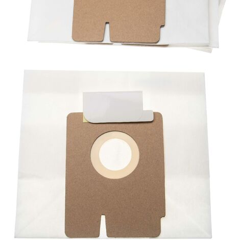vhbw 10x sacchetto compatibile con Hoover TFV 1215 011, TFV 1215 021, TFV1617 011 aspirapolvere - carta, 15,85cm x 17,5cm beige