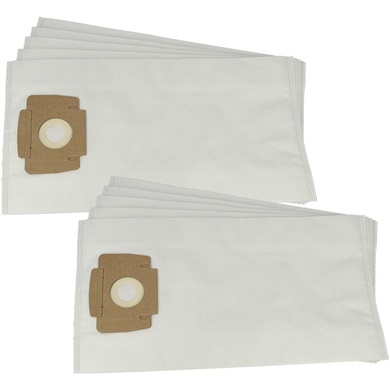 Image of Vhbw - 10x sacchetto compatibile con Taski Aero 15, Aero 8, Bora s 5.1, Baby Bora, Aero 8+, Aero 15+ aspirapolvere - 45,5cm x 24cm Bianco