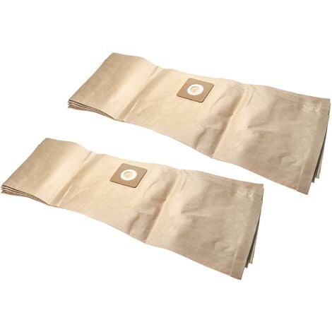 vhbw 10x sacs compatible avec Bosch AdvancedVac 20 aspirateur - papier, 85,4cm x 26.9cm, marron