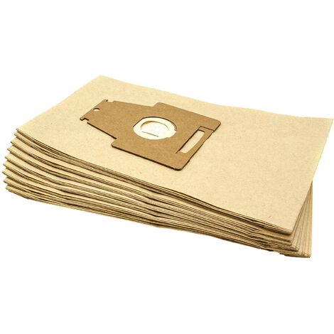 vhbw 10x Sacs compatible avec Bosch Ergomaxx Professional, Hepa Plus aspirateur - 35cm x 20,5cm