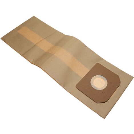 vhbw 10x Sacs compatible avec Bosch GAS 35 L AFC, GAS 35 L SFC+, GAS 35 M AFC aspirateur - papier marron