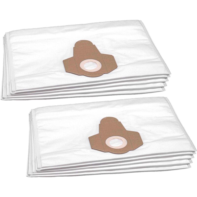 10x Sacs compatible avec DeLonghi xw 1200 pd / XW1200PD, xw 1200 ps / XW1200PS aspirateur - microfibres non tissées, 45cm x 30cm - Vhbw