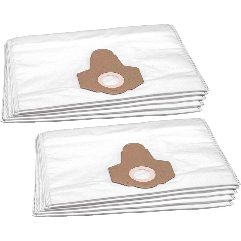 10x Sacs compatible avec Fakir / Nilco se 32 / SE32, se 33 - Elegance, ws 30 / WS30 aspirateur - microfibres non tissées, 45cm x 30cm - Vhbw