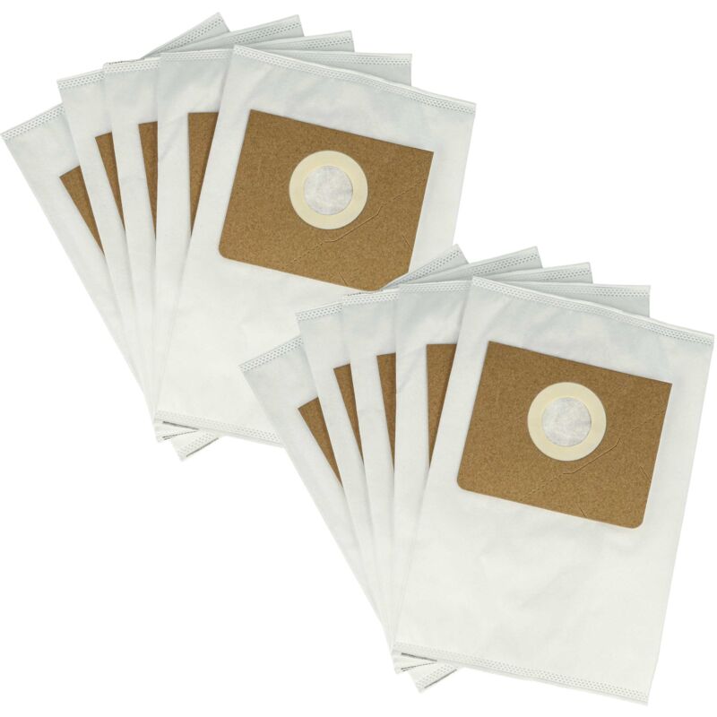 10x Sacs compatible avec Kärcher proNT 200, 400 aspirateur - microfibre non tissée, Typ m, 30cm x 21cm blanc - Vhbw