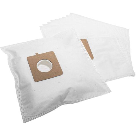 vhbw 10x Sacs compatible avec LG Electronics VC 3C 35, VC 3C 36, VC 3C 43, VC 3C 44 aspirateur - microfibres non tissées, 30,5cm x 17cm, blanc