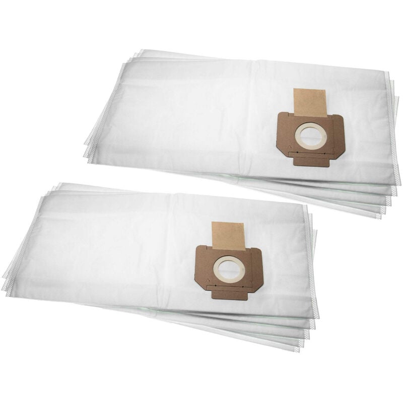 10x Sacs compatible avec Nilfisk Alto ivb 3, 30 aspirateur - microfibre non tissée, 27,9cm x 64,3cm blanc - Vhbw