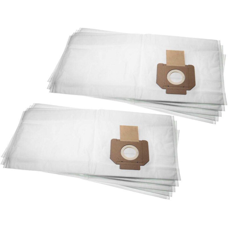 Vhbw - 10x Sacs remplacement pour Milwaukee 4932352306, 4932459689, 4932352308 pour aspirateur - microfibre non tissée, 27,9cm x 64,3cm blanc