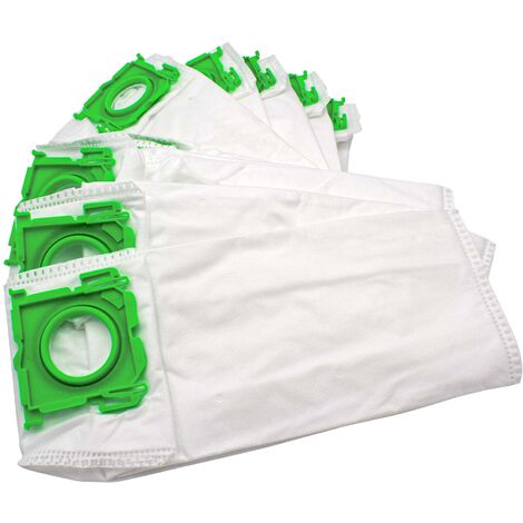 vhbw 10x Sacs compatible avec Sebo Airbelt K3 Premium, K3 Vulcano aspirateur - microfibres non tissées, 33,5cm x 17cm, blanc