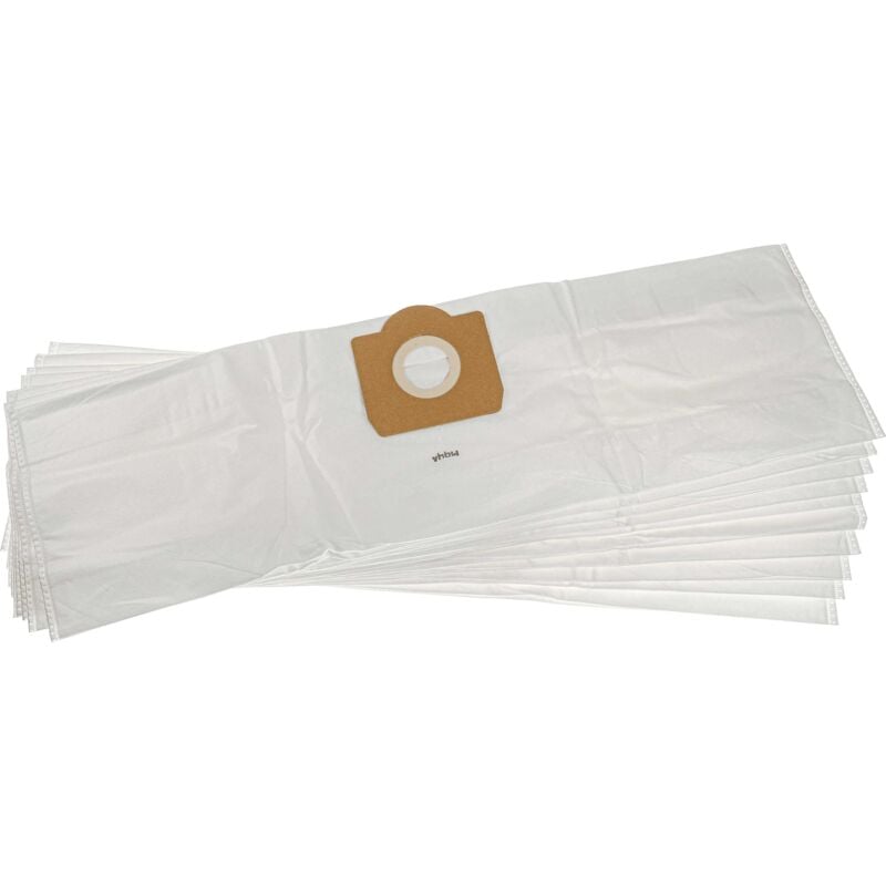 10x sacs d'aspirateur, matière non tissée pour aspirateur Rowenta Multikraft 19 l, rb 50 - rb 52, rb 500, rb 510, rb 520, rb 57 - Vhbw