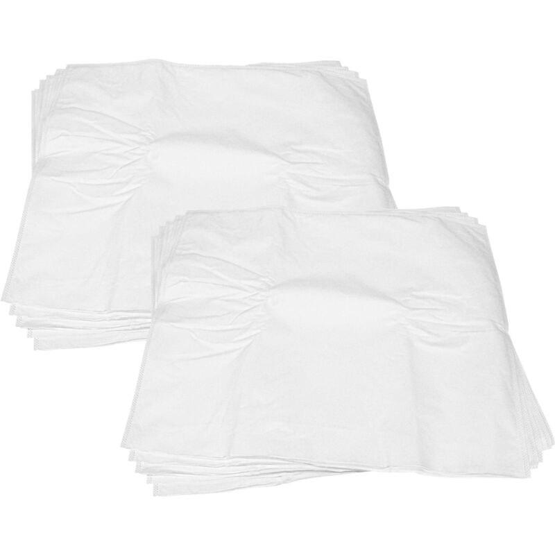 vhbw 10x Sacs filtrants compatible avec Numatic HZQ750, MV900, NED900, HZDQ900, NDD900, NDS900 aspirateur - microfibre non tissée, 64cm x 58cm blanc