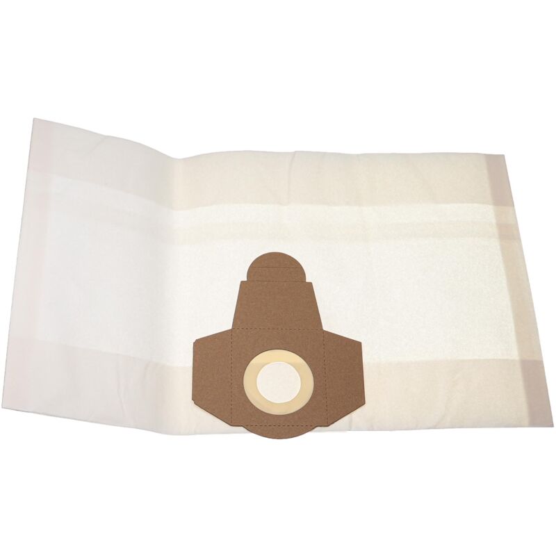 10x Sacs remplacement pour 7081411008871, sac filtrant 20 l pour poussières fines pour aspirateur - papier, volume de 20 l, 31cm x 18,5cm blanc - Vhbw